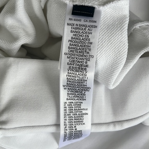 Diesel S Gir B5 Felpa Crew Sweatshirt Bright White Size XL - Picture 10 of 11